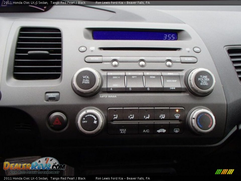 2011 Honda Civic LX-S Sedan Tango Red Pearl / Black Photo #16