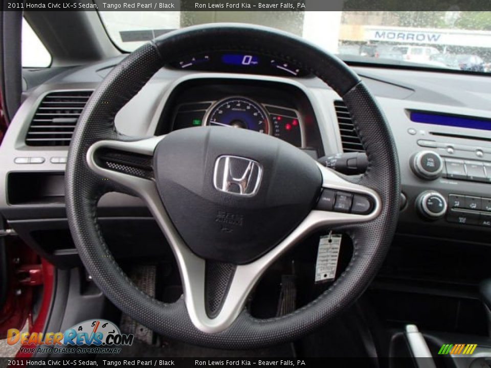 2011 Honda Civic LX-S Sedan Tango Red Pearl / Black Photo #18