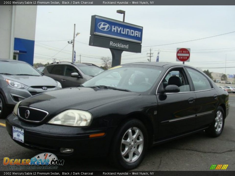 2002 Mercury Sable LS Premium Sedan Black / Dark Charcoal Photo #1