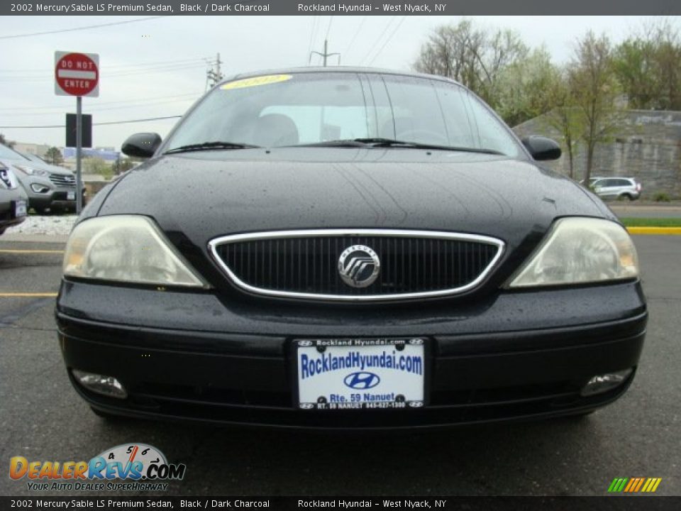 2002 Mercury Sable LS Premium Sedan Black / Dark Charcoal Photo #2
