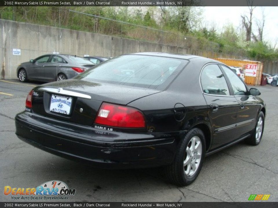 2002 Mercury Sable LS Premium Sedan Black / Dark Charcoal Photo #4