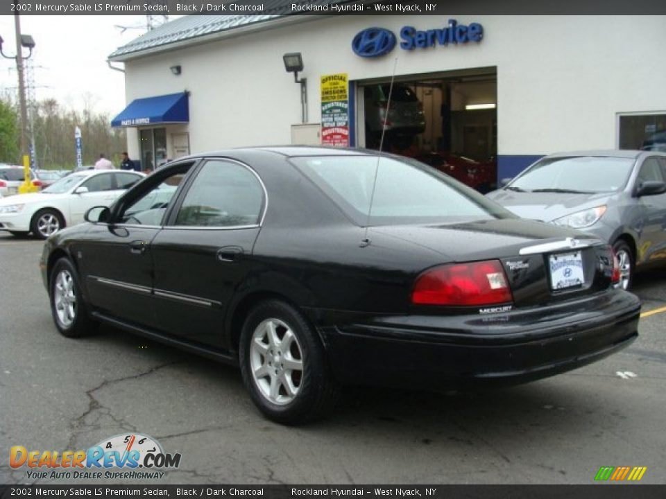 2002 Mercury Sable LS Premium Sedan Black / Dark Charcoal Photo #6