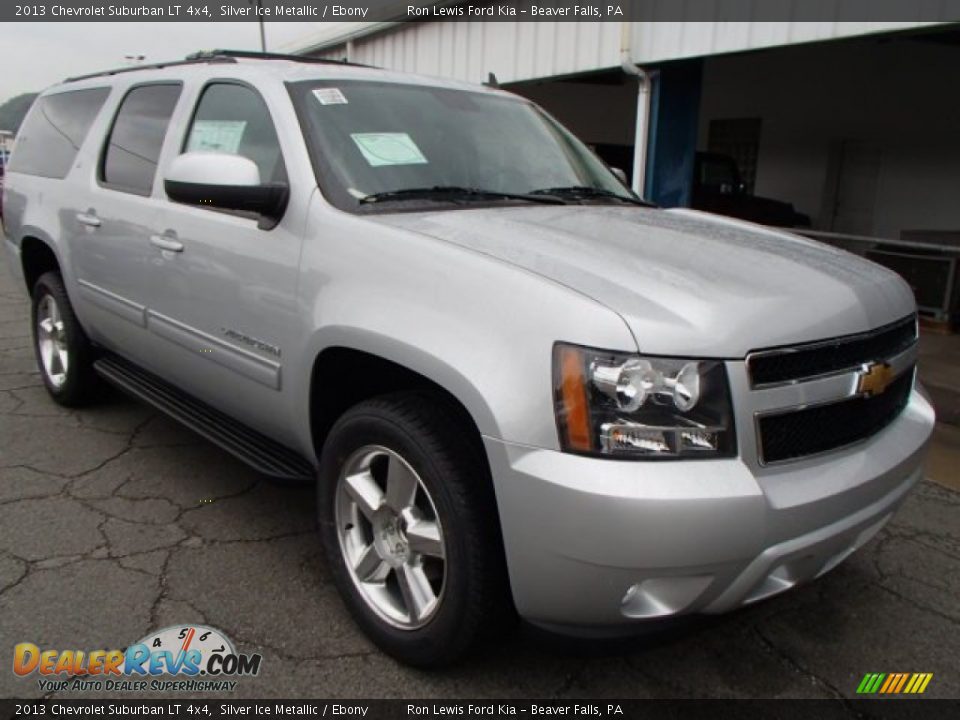 2013 Chevrolet Suburban LT 4x4 Silver Ice Metallic / Ebony Photo #2
