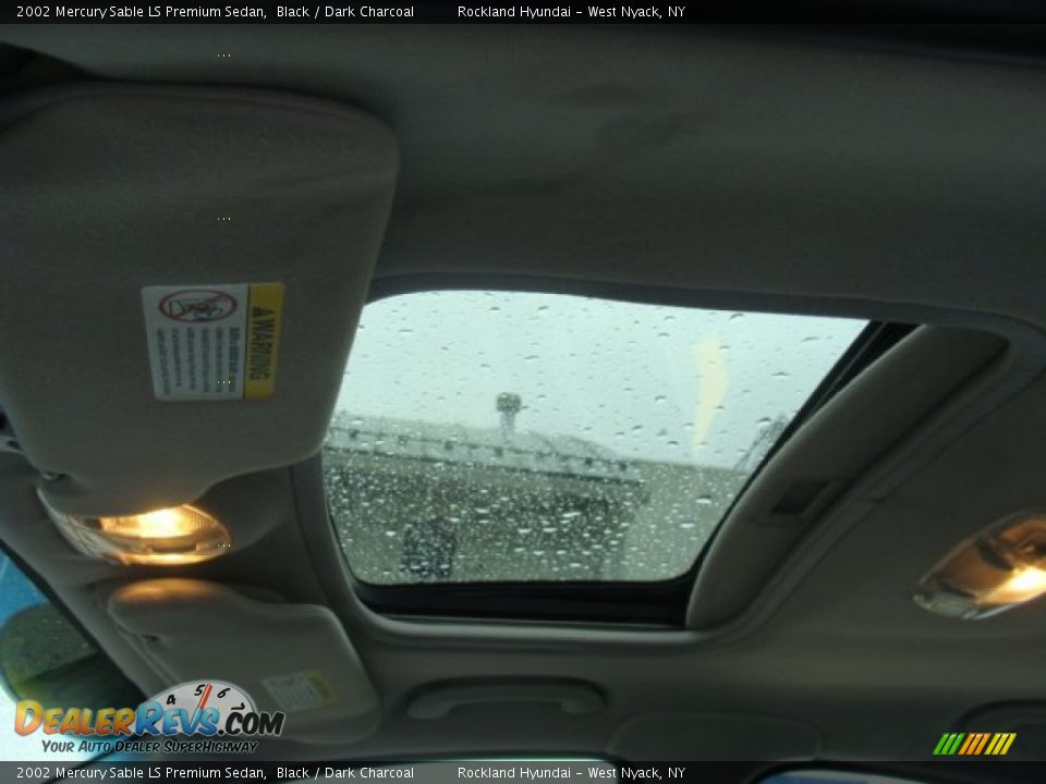 2002 Mercury Sable LS Premium Sedan Black / Dark Charcoal Photo #11