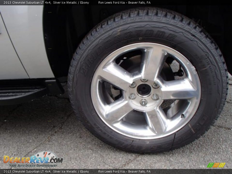 2013 Chevrolet Suburban LT 4x4 Silver Ice Metallic / Ebony Photo #9