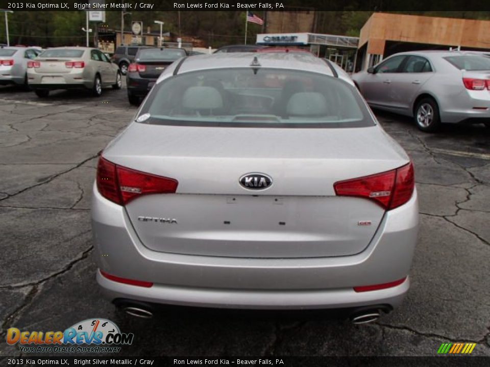 2013 Kia Optima LX Bright Silver Metallic / Gray Photo #7
