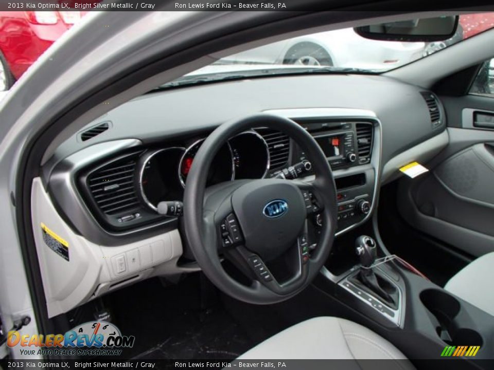 2013 Kia Optima LX Bright Silver Metallic / Gray Photo #10