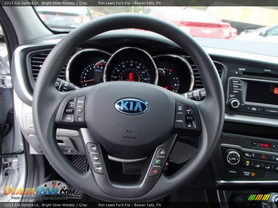 2013 Kia Optima LX Bright Silver Metallic / Gray Photo #18