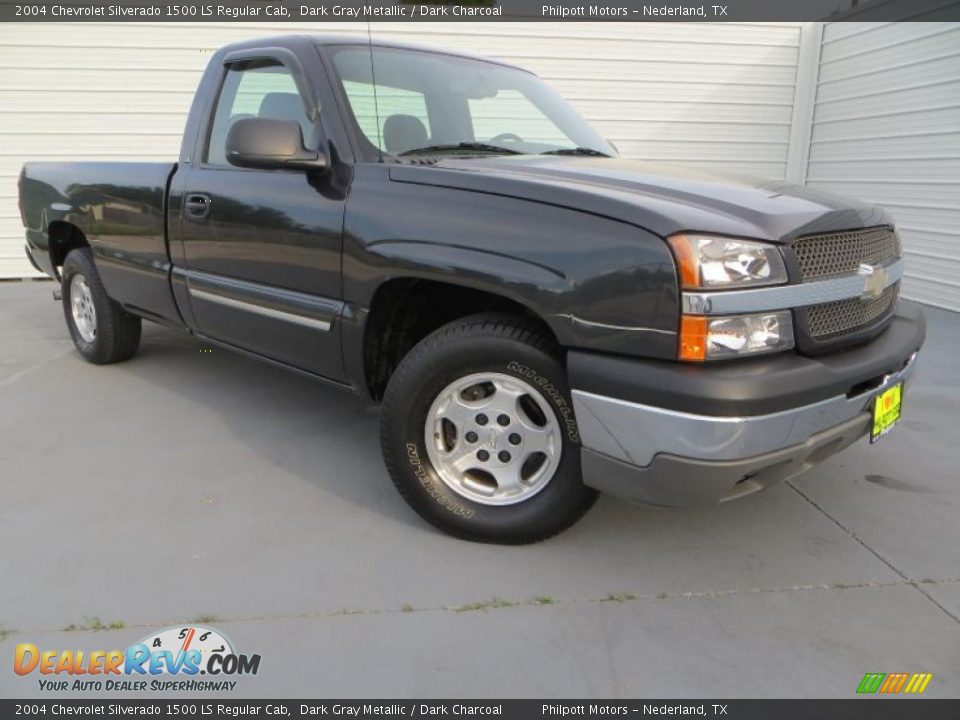 2004 Chevrolet Silverado 1500 LS Regular Cab Dark Gray Metallic / Dark Charcoal Photo #1