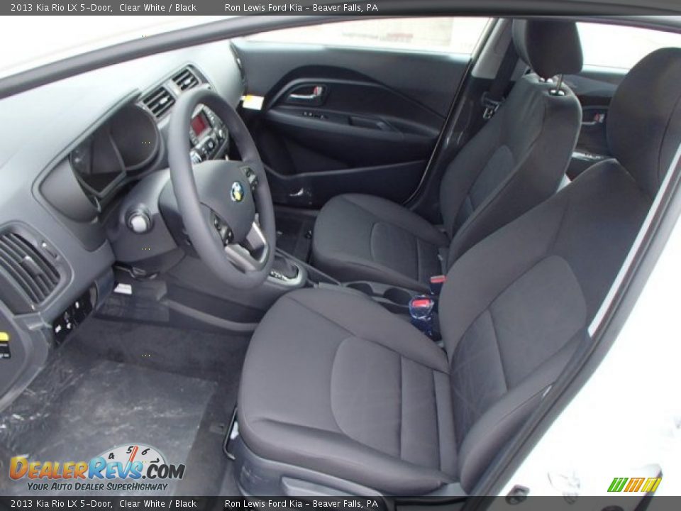 2013 Kia Rio LX 5-Door Clear White / Black Photo #11