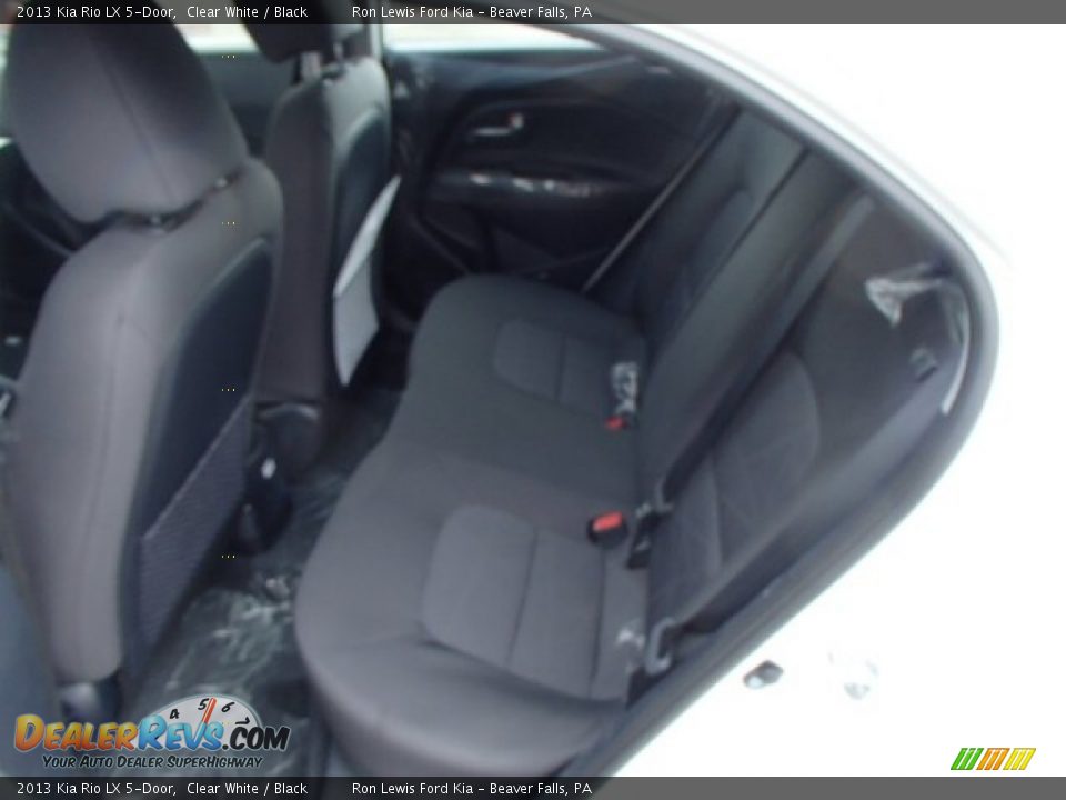 2013 Kia Rio LX 5-Door Clear White / Black Photo #13