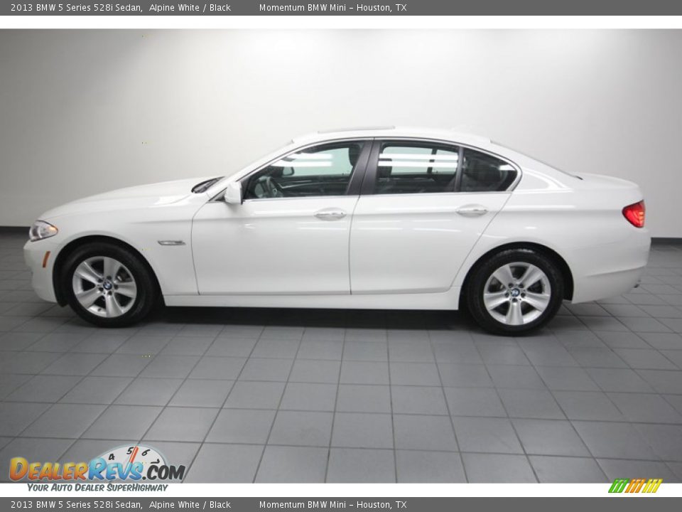 2013 BMW 5 Series 528i Sedan Alpine White / Black Photo #2