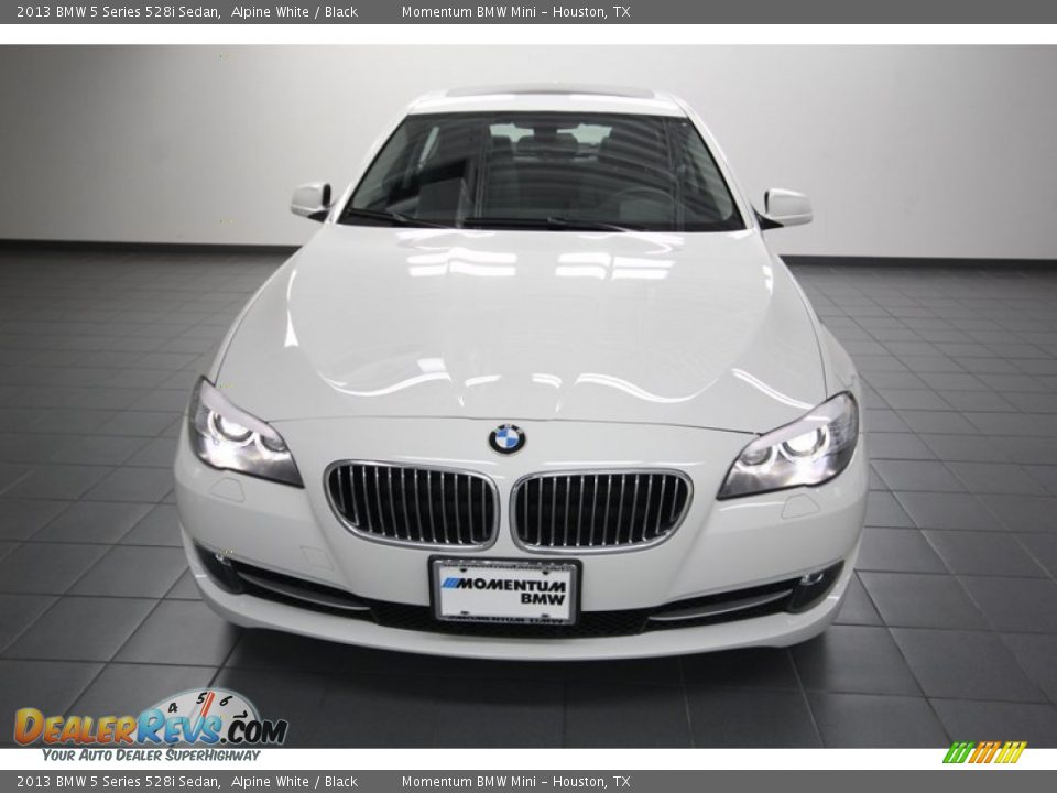 2013 BMW 5 Series 528i Sedan Alpine White / Black Photo #6