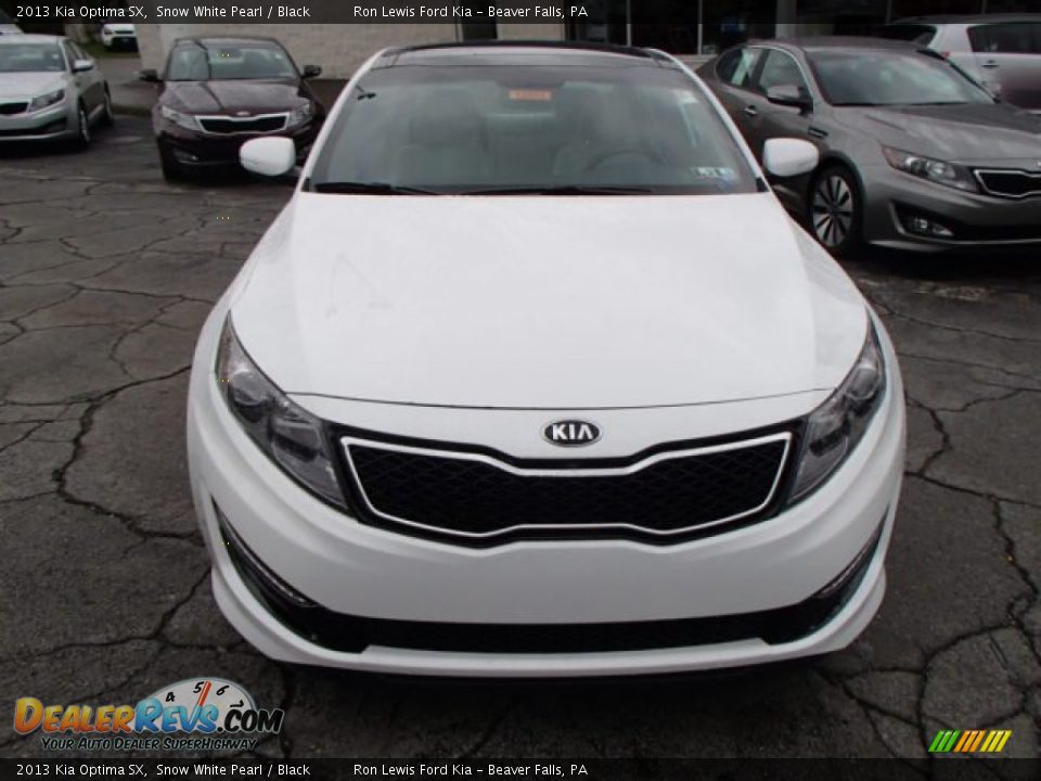 2013 Kia Optima SX Snow White Pearl / Black Photo #3