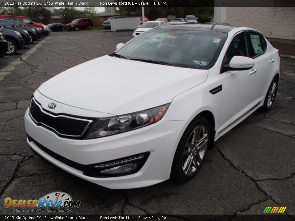 2013 Kia Optima SX Snow White Pearl / Black Photo #4