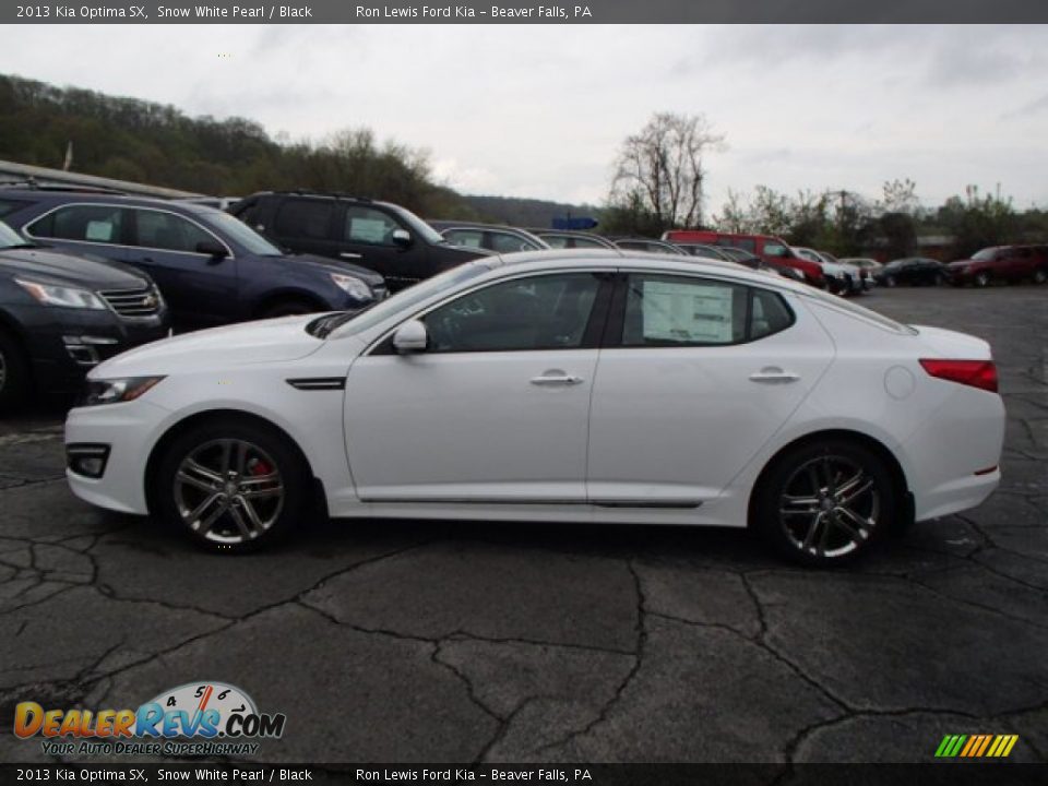 2013 Kia Optima SX Snow White Pearl / Black Photo #5