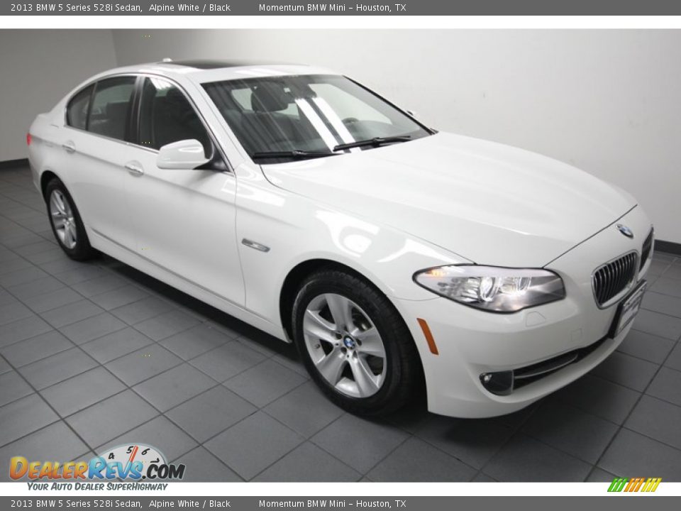 2013 BMW 5 Series 528i Sedan Alpine White / Black Photo #8