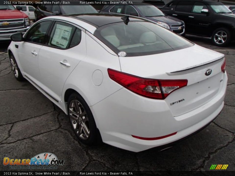2013 Kia Optima SX Snow White Pearl / Black Photo #6