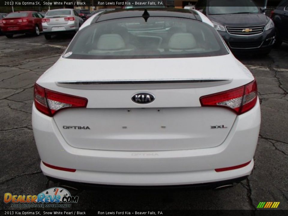 2013 Kia Optima SX Snow White Pearl / Black Photo #7