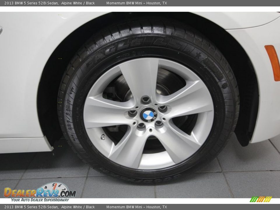 2013 BMW 5 Series 528i Sedan Alpine White / Black Photo #10