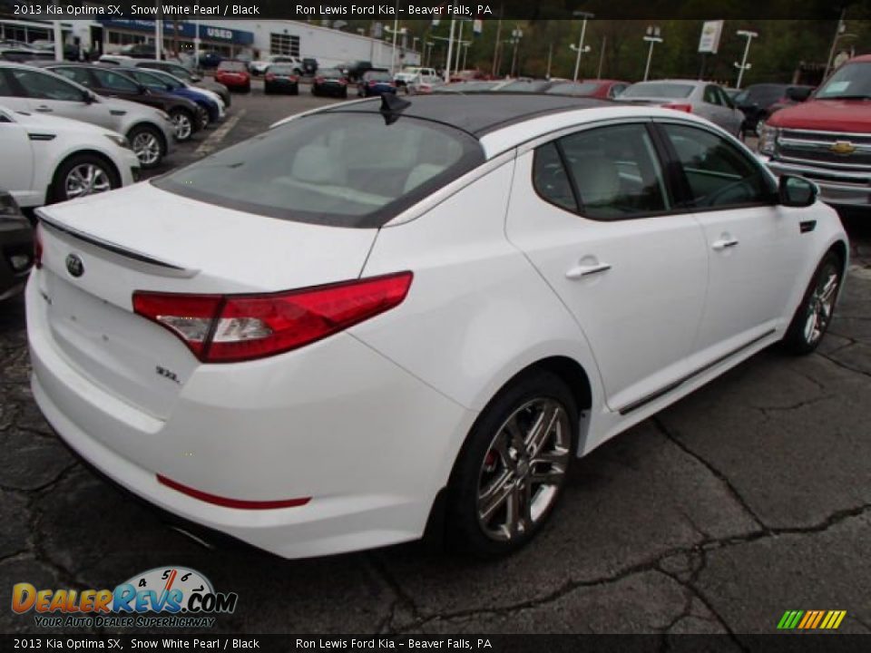 2013 Kia Optima SX Snow White Pearl / Black Photo #8