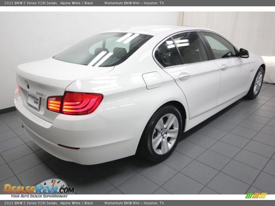 2013 BMW 5 Series 528i Sedan Alpine White / Black Photo #11
