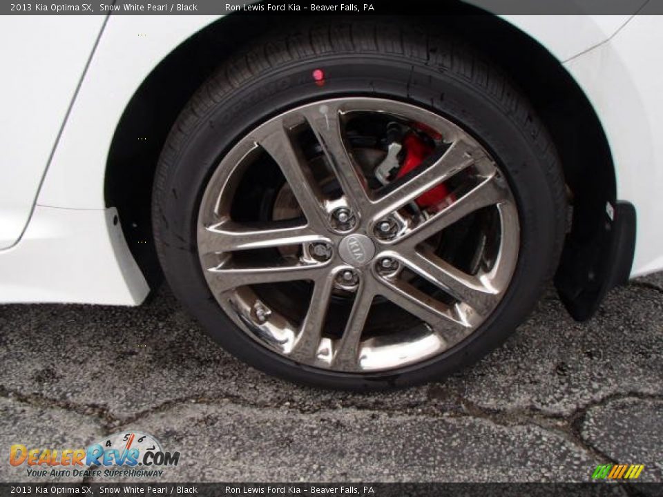 2013 Kia Optima SX Snow White Pearl / Black Photo #9