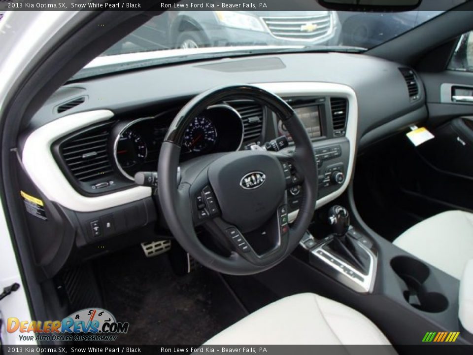 2013 Kia Optima SX Snow White Pearl / Black Photo #10