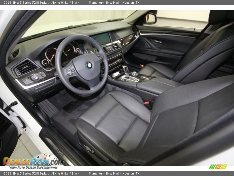 2013 BMW 5 Series 528i Sedan Alpine White / Black Photo #13