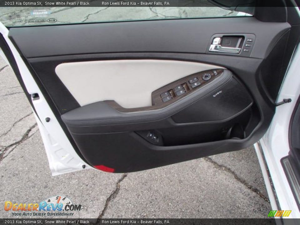 2013 Kia Optima SX Snow White Pearl / Black Photo #12