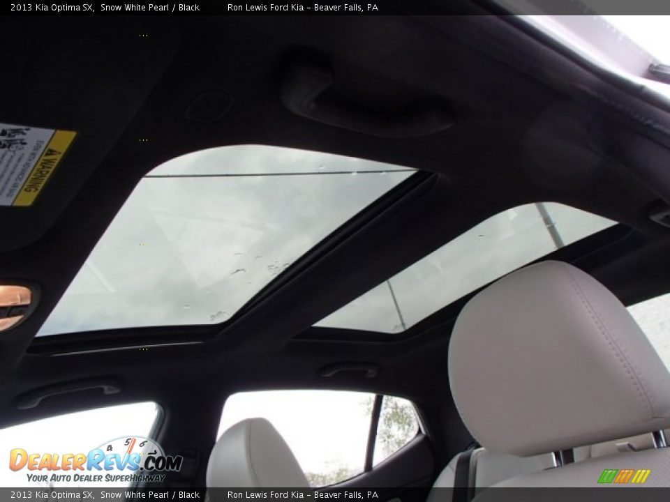 2013 Kia Optima SX Snow White Pearl / Black Photo #15