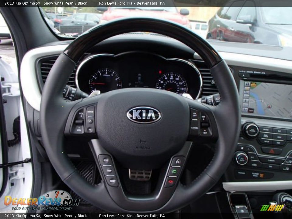 2013 Kia Optima SX Snow White Pearl / Black Photo #19