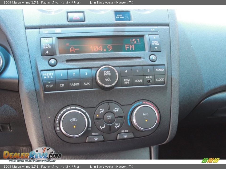 2008 Nissan Altima 2.5 S Radiant Silver Metallic / Frost Photo #21