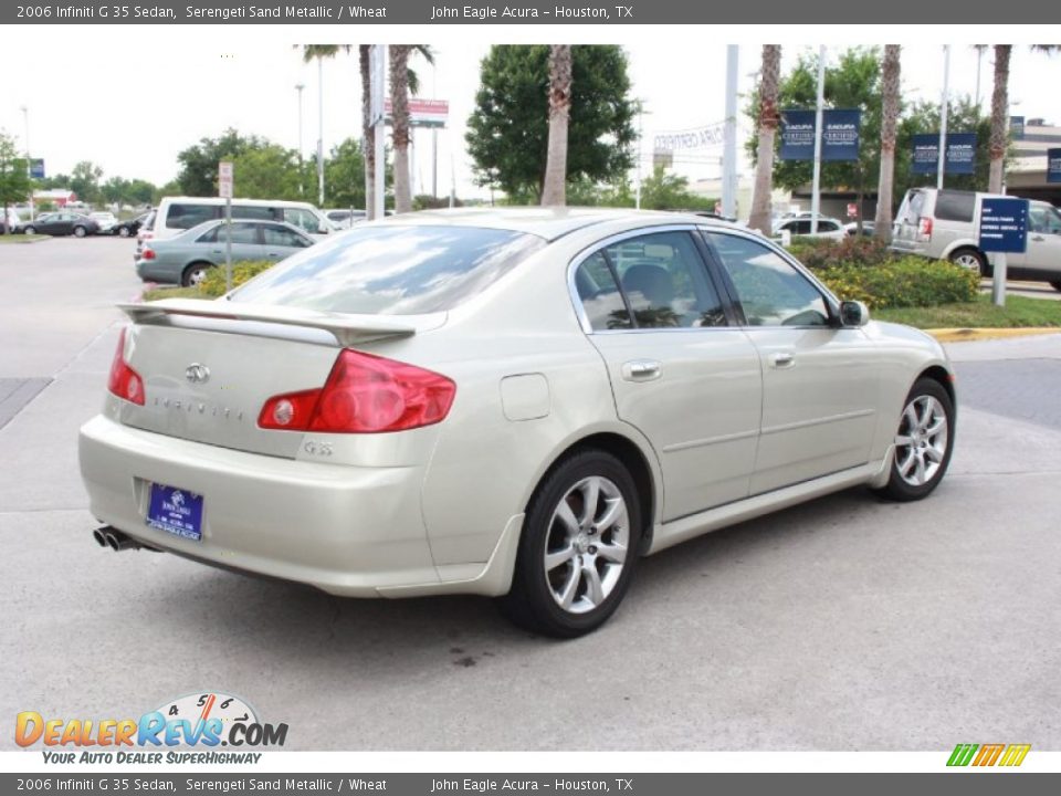 2006 Infiniti G 35 Sedan Serengeti Sand Metallic / Wheat Photo #8