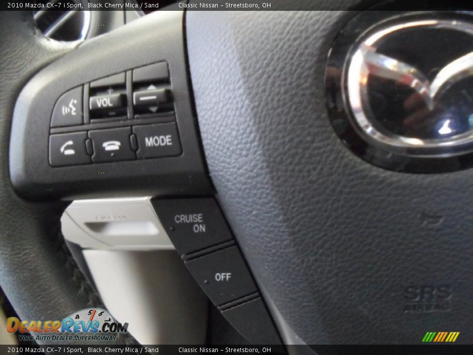 2010 Mazda CX-7 i Sport Black Cherry Mica / Sand Photo #22