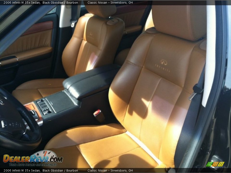 2006 Infiniti M 35x Sedan Black Obsidian / Bourbon Photo #3