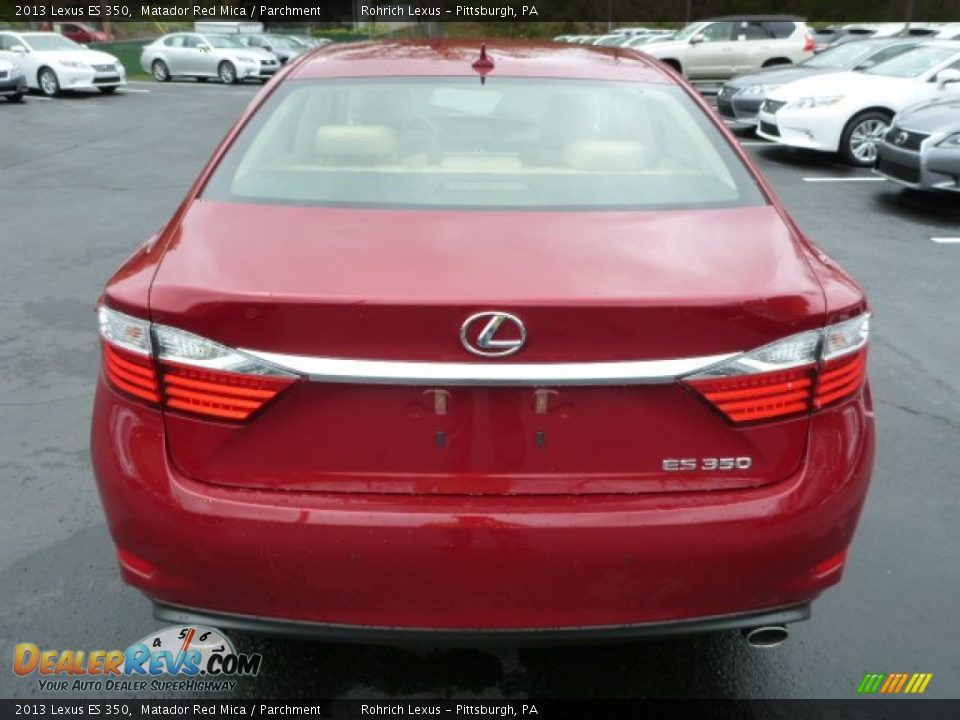2013 Lexus ES 350 Matador Red Mica / Parchment Photo #3