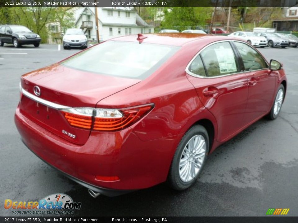 2013 Lexus ES 350 Matador Red Mica / Parchment Photo #4