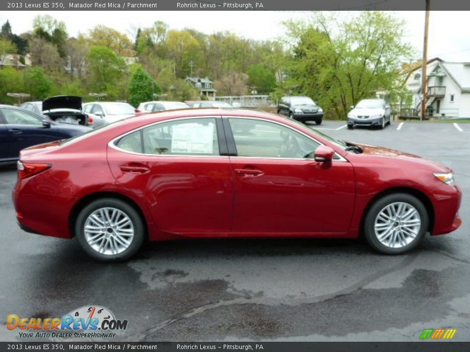 2013 Lexus ES 350 Matador Red Mica / Parchment Photo #5