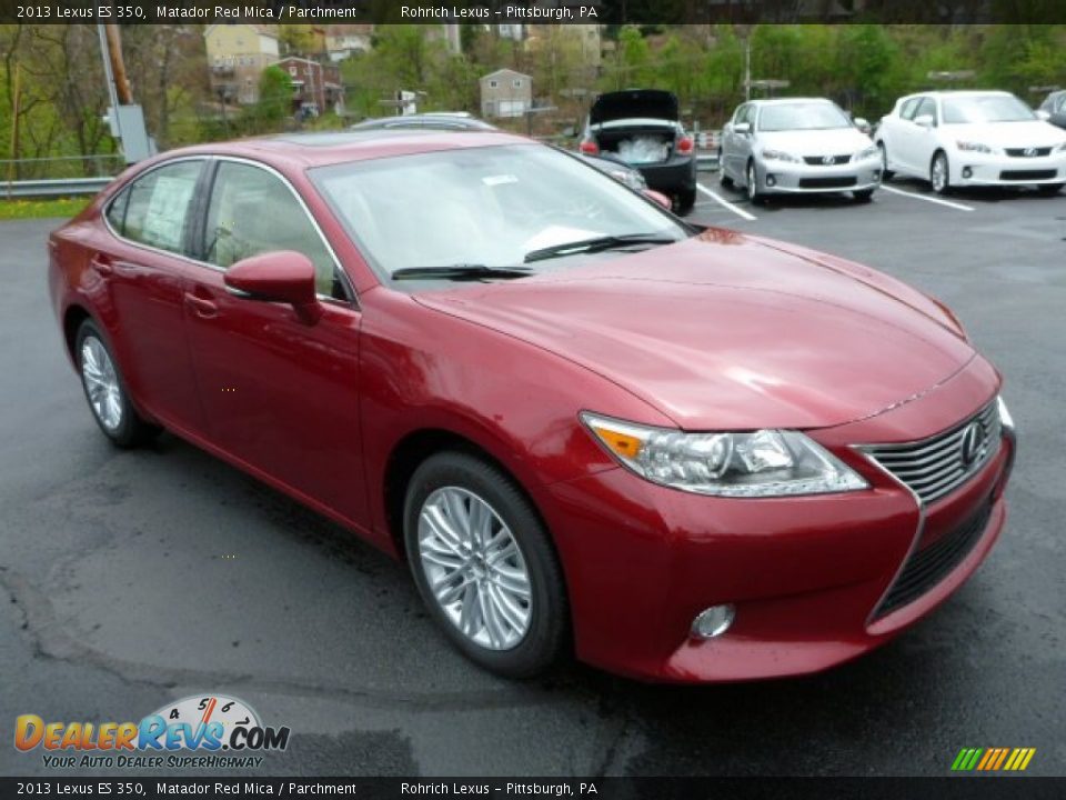 2013 Lexus ES 350 Matador Red Mica / Parchment Photo #6