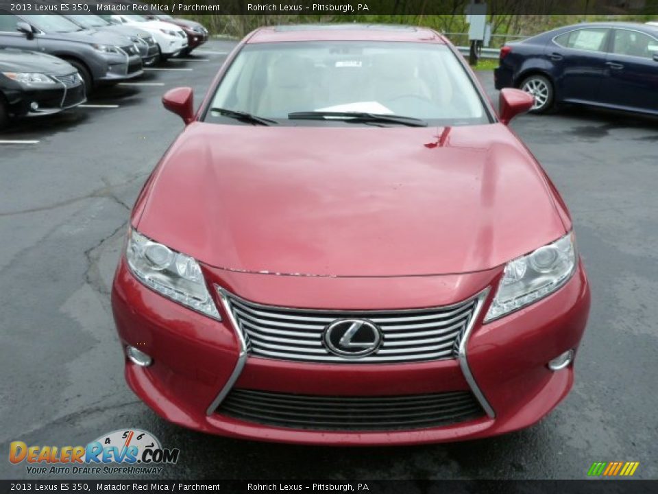 2013 Lexus ES 350 Matador Red Mica / Parchment Photo #7