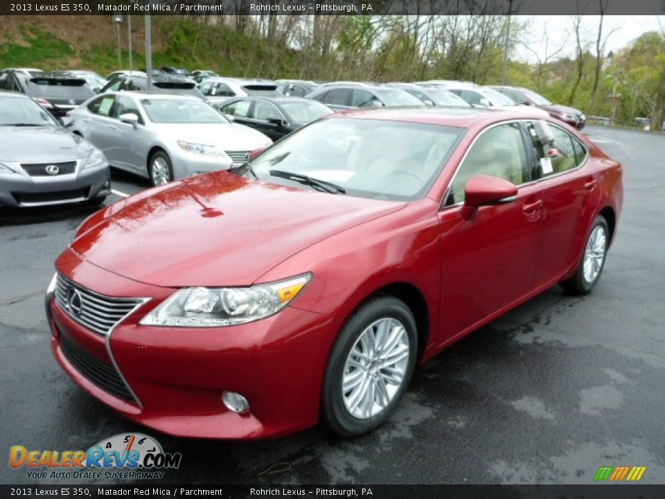 2013 Lexus ES 350 Matador Red Mica / Parchment Photo #8