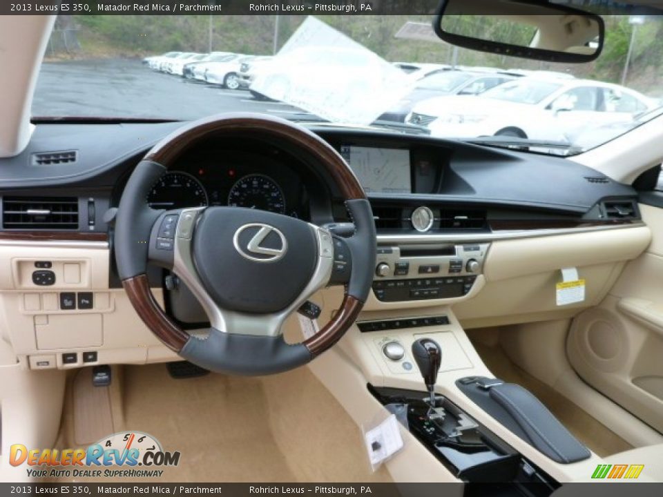 2013 Lexus ES 350 Matador Red Mica / Parchment Photo #12