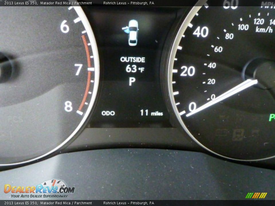 2013 Lexus ES 350 Matador Red Mica / Parchment Photo #19