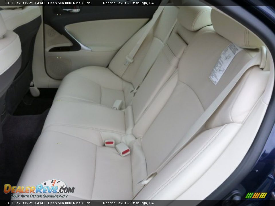 Rear Seat of 2013 Lexus IS 250 AWD Photo #11