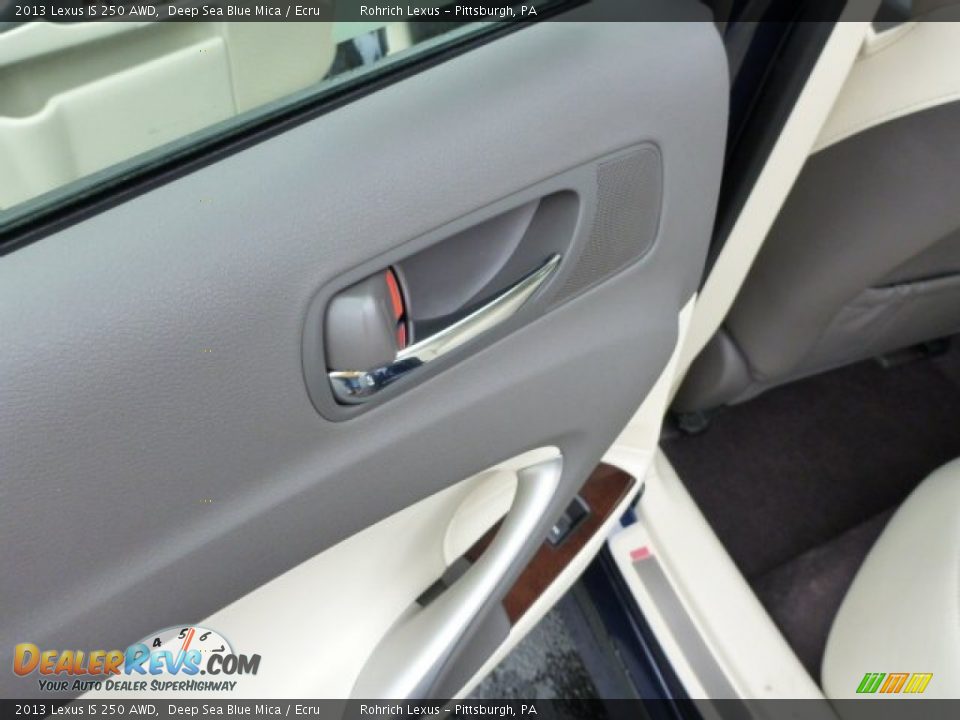 2013 Lexus IS 250 AWD Deep Sea Blue Mica / Ecru Photo #13