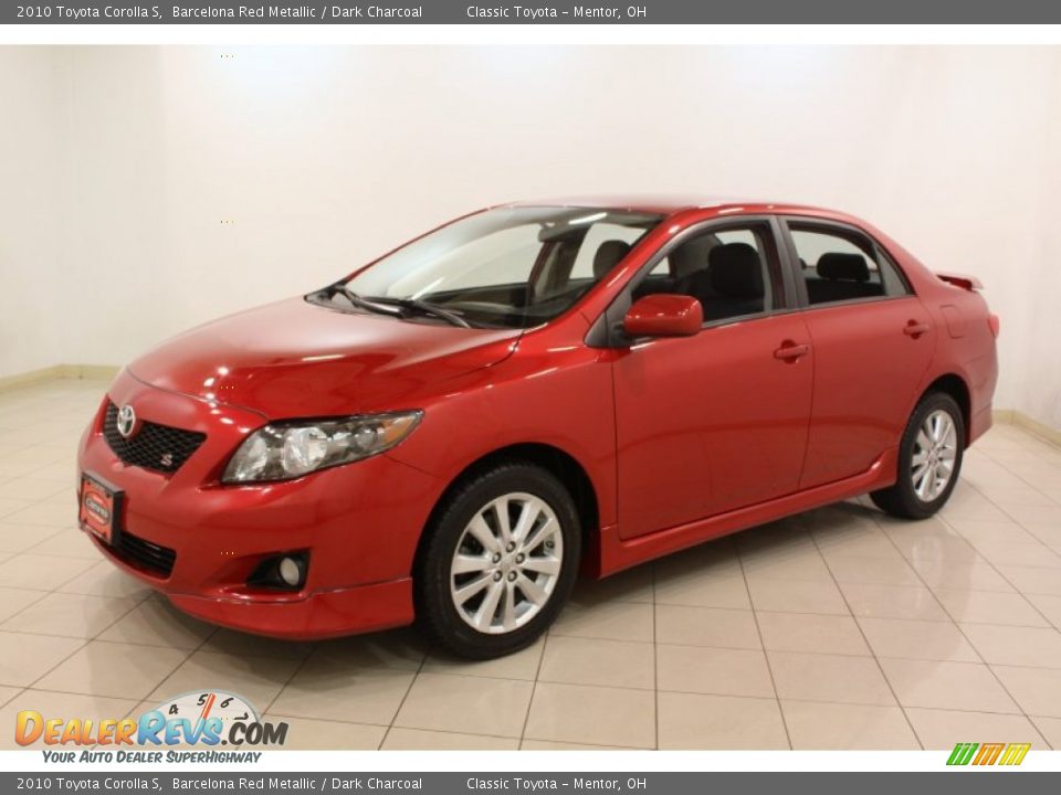 2010 Toyota Corolla S Barcelona Red Metallic / Dark Charcoal Photo #3