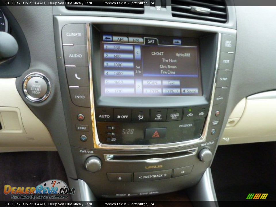 Controls of 2013 Lexus IS 250 AWD Photo #19
