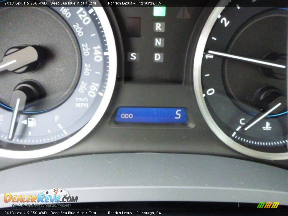 2013 Lexus IS 250 AWD Deep Sea Blue Mica / Ecru Photo #20