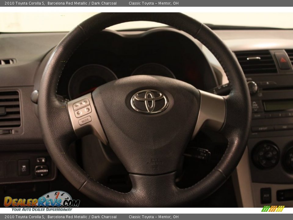2010 Toyota Corolla S Barcelona Red Metallic / Dark Charcoal Photo #6